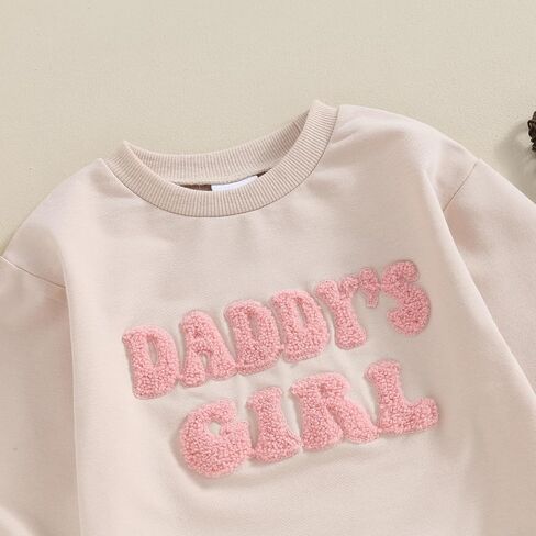 DuAnyozu Daddys Girls Baby Clothes Newbron Bubble Romper Long Sleeve Oversized Sweatshirt Romper Infant Fall Winter Outfit in Saudi Arabia