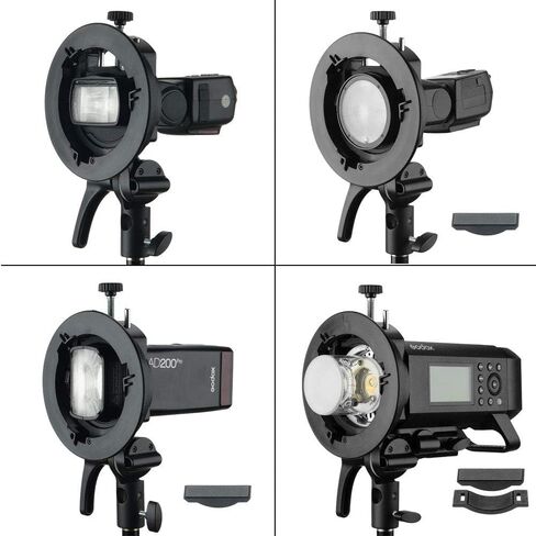 Godox Softbox 32x32in Soft Light Modifier Box with Grid & S2 Type Flash Bracket Bowens Mount Holder for Studio Flash Speedlight Photography in Saudi Arabia