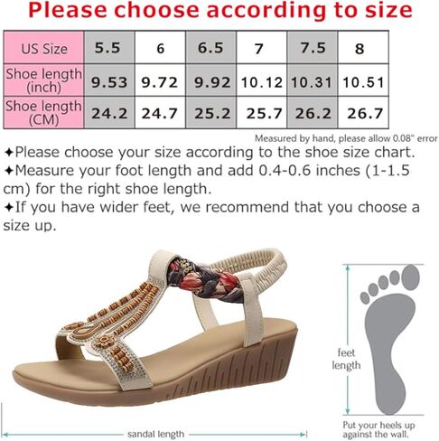 Flat Sandals For Women Bohemian Casual Beach Sandals Comfortable Ankle Strap Outdoor Walking Shoes Wedge Sandal in Saudi Arabia