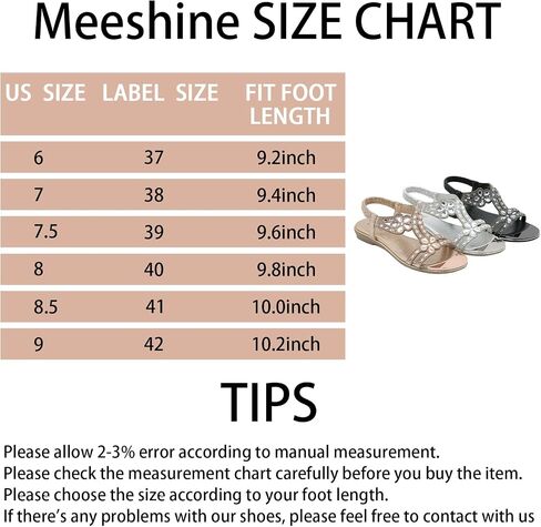 Meeshine Women's Ankle Strap Rhinestone Flat Sandals Casual Flower Beaded Bohemian Comfortable Beach Dressy Shoes in Saudi Arabia
