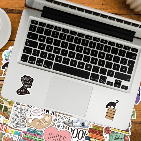 50 Pcs Book Stickers for Kindle/Books/Water Bottles/Laptop-Book Lover Reading Stickers Accessories Gifts Bookish for Teens Adults Teachers Students Waterproof, Bookish Matte Finish in Saudi Arabia