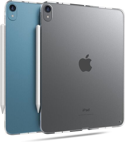 حافظة TineeOwl iPad Air 11 بوصة (2024) M2، حافظة iPad Air 5/4 (2022/2020)، حافظة شفافة كريستالية رفيعة للغاية مع ظهر غير لامع، مقاومة للأصفرار، تدعم شحن القلم الرصاص، ممتص للصدمات من مادة TPU (شفاف/ظهر غير لامع) in Kuwait