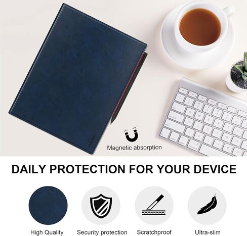 KuRoKo Slim Lightweight Book Folios Leather Case Cover for Remarkable 2 (Brown) in Saudi Arabia