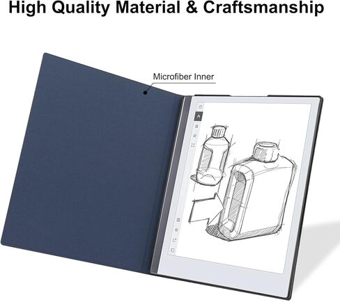 KuRoKo Slim Lightweight Book Folios Leather Case Cover for Remarkable 2 (Brown) in Saudi Arabia