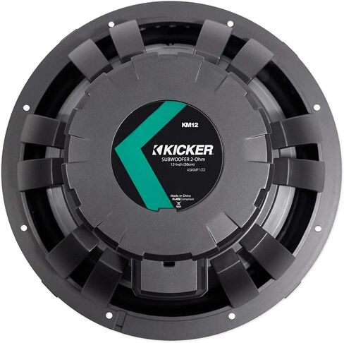 مضخم صوت Kicker 45KMF122 مقاس 12 بوصة 350 وات الذروة/175 وات RMS للقوارب البحرية KMF12 in Saudi Arabia