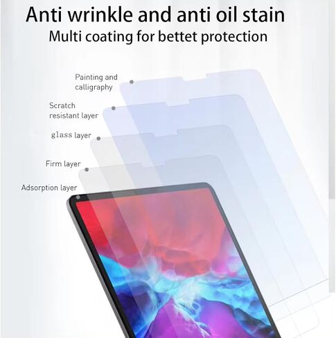 [عبوة واحدة] واقي شاشة Paperfeel لجهاز iPad 10.2 بوصة (موديل 2021/2020/2019، الجيل التاسع/الثامن/السابع) [ليس خصوصية] زجاج مقسى مقاوم للوهج وبصمات الأصابع بقوة 9H in Kuwait