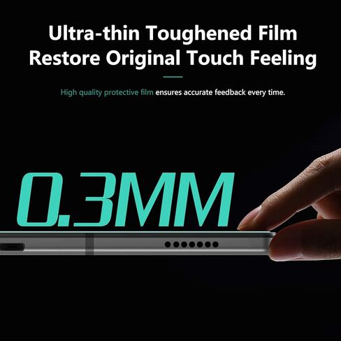 GeeRic 2 Pack Screen Protector Compatible with Galaxy Tab S7/S8/S9 11" T870, Tempered Glass 2 Pack Full Coverage Screen Protector Glass 9H Hardness Easy Installation in Kuwait