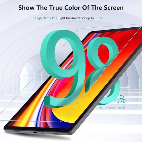 GeeRic 2 Pack Screen Protector Compatible with Galaxy Tab S7/S8/S9 11" T870, Tempered Glass 2 Pack Full Coverage Screen Protector Glass 9H Hardness Easy Installation in Kuwait