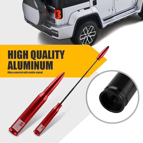 1 PC Universal Car Antenna Replacement，American Flag Personalized Decorative Anti-Theft Security Antenna,for Ford, Dodge, Chevrolet, GMC, Jeep, Toyota Truck in Saudi Arabia