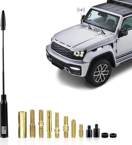 1 PC Universal Car Antenna Replacement，American Flag Personalized Decorative Anti-Theft Security Antenna,for Ford, Dodge, Chevrolet, GMC, Jeep, Toyota Truck in Saudi Arabia
