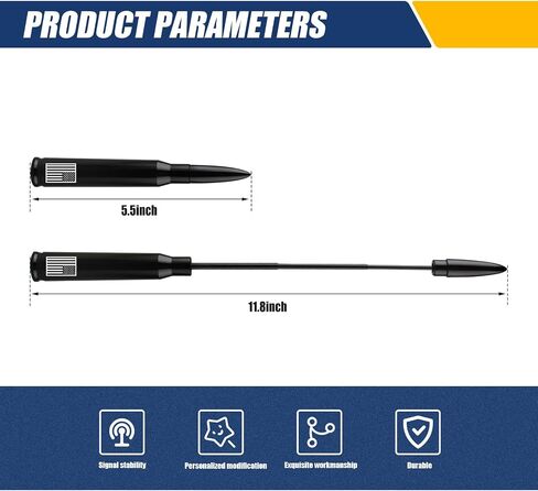 1 PC Universal Car Antenna Replacement，American Flag Personalized Decorative Anti-Theft Security Antenna,for Ford, Dodge, Chevrolet, GMC, Jeep, Toyota Truck in Saudi Arabia
