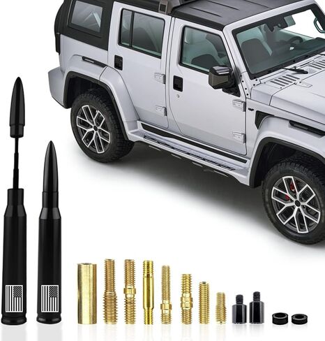 1 PC Universal Car Antenna Replacement，American Flag Personalized Decorative Anti-Theft Security Antenna,for Ford, Dodge, Chevrolet, GMC, Jeep, Toyota Truck in Saudi Arabia
