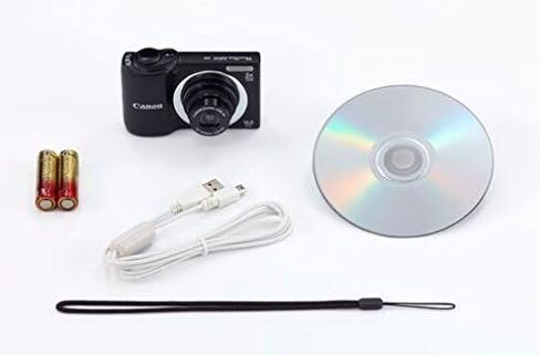 كاميرا Canon PowerShot A810 16.0 ميجابكسل رقمية مع تكبير الصورة الرقمية 5x وعدسة واسعة الزاوية 28 مم مع تسجيل فيديو عالي الدقة 720 بكسل (أسود) (متجدد) in Saudi Arabia
