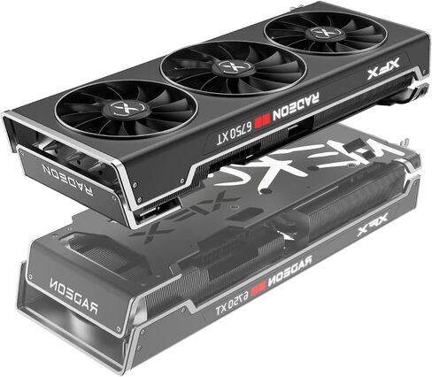 بطاقة رسومات الألعاب XFX SPEEDSTER MERC319 RADEON RX 6750XT باللون الأسود مع 12 جيجابايت GDDR6 HDMI 3xDP وAMD RDNA 2 RX-675XYTBDP in Kuwait
