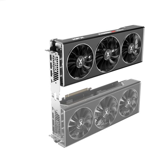 بطاقة رسومات الألعاب XFX SPEEDSTER MERC319 RADEON RX 6750XT باللون الأسود مع 12 جيجابايت GDDR6 HDMI 3xDP وAMD RDNA 2 RX-675XYTBDP in Kuwait