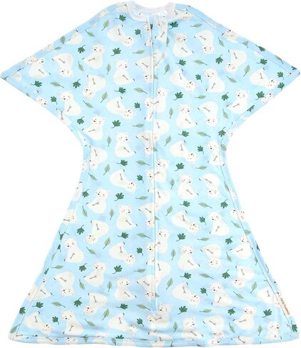 قماط SleepingBaby Zipadee-Zip Transition - بطانية قماط للأطفال مع سحاب مريح - بطانية واسعة يمكن ارتداؤها للطفل لتغيير الحفاضات بسهولة - دب مريح، كبير (12-24 شهرًا) in Kuwait