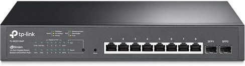 تي بي لينك TL-SG2210MP | جيت ستريم 10 منافذ جيجابت محول PoE ذكي مُدار | 8 منافذ PoE+ بقوة 150 وات، وفتحتان SFP (متجددة) in Kuwait