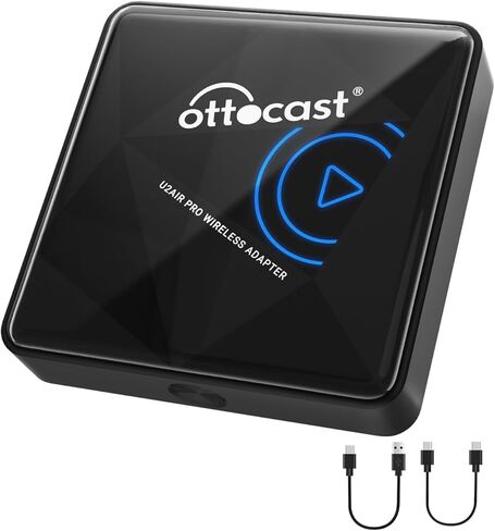 محول OTTOCAST اللاسلكي CarPlay لجهاز iPhone U2-AIR Pro 2024 إصدار Apple CarPlay محول لاسلكي سلكي إلى لاسلكي، CarPlay لاسلكي لأي سيارة: قم بترقية رحلتك اليوم in Kuwait