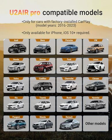 محول OTTOCAST اللاسلكي CarPlay لجهاز iPhone U2-AIR Pro 2024 إصدار Apple CarPlay محول لاسلكي سلكي إلى لاسلكي، CarPlay لاسلكي لأي سيارة: قم بترقية رحلتك اليوم in Kuwait