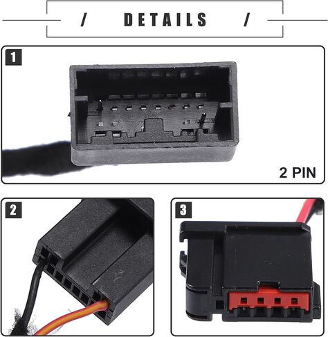 Motoforti USB Media Hub Power Harness Adapter, SYNC 2 to SYNC 3 Retrofit USB Hub Wiring Adapter, for Ford, Plastic, No.HC3Z19A387B, Black in Saudi Arabia