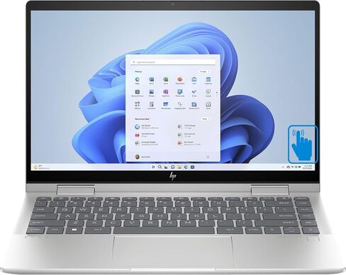 كمبيوتر محمول HP Envy x360 Home & Business 2 في 1 (Intel Core 5 120U 10-Core، ذاكرة الوصول العشوائي 8 جيجابايت، 512 جيجابايت PCIe SSD، Intel Graphics، 14.0 بوصة 60 هرتز لمس Full HD (1920x1080)، بصمة الإصبع، Win 11 Pro) مع Dockztorm مَركَز in Saudi Arabia
