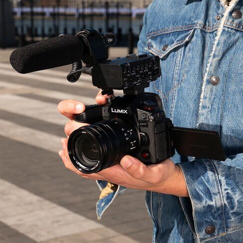 حزمة كاميرا Panasonic LUMIX GH7 Micro Four Thirds بدون مرآة DC-GH7BODY، بما في ذلك حقيبة التصوير الفوتوغرافي Deco Gear + ميكروفون + Monopod + بطاقة ذاكرة سعة 64 جيجابايت + مجموعة برامج وملحقات in Saudi Arabia