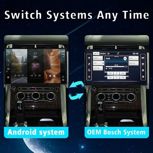 ترقية راديو 14 بوصة لسيارة Land Rover Range Rover Sport L494 2013-2017 Android Car Radio استبدال رئيس وحدة CarPlay شاشة ستيريو تعمل باللمس (لنظام Bosch) in Kuwait