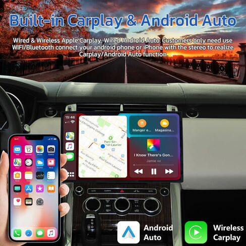 ترقية راديو 14 بوصة لسيارة Land Rover Range Rover Sport L494 2013-2017 Android Car Radio استبدال رئيس وحدة CarPlay شاشة ستيريو تعمل باللمس (لنظام Bosch) in Kuwait