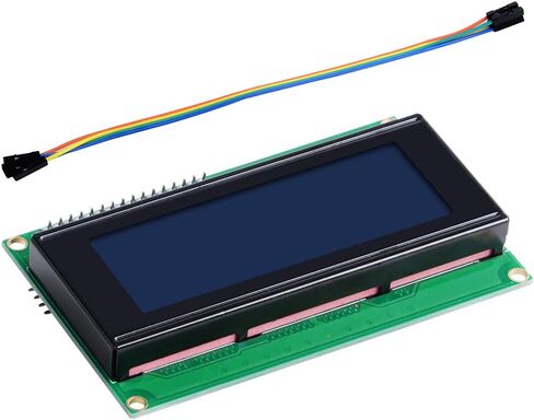 GeeekPi 4Pack IIC I2C TWI Serial LCD 2004 20x4 وحدة عرض مع محول واجهة I2C إضاءة خلفية زرقاء لـ Raspberry Pi Arduino STM32 DIY Maker Project Tinker Board الكهربائية IoT إنترنت الأشياء in Saudi Arabia