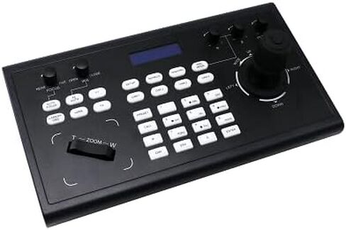 Zowietek كاميرا PTZ وحدة تحكم جويستيك 4D PoE | لوحة مفاتيح PTZ العالمية | فيسكا بيلكو-D/P | RS232 RS422 RS485 | وحدة التحكم في البث المباشر لكاميرا NDI PTZ في الكنيسة والاجتماعات ومؤتمرات الفيديو in Kuwait