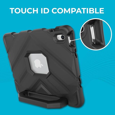 Gumdrop FoamTech Case Fits Apple iPad 9th | 8th | 7th Gen (10.2-inch) Designed for K-12 Students Teachers and Classrooms – Drop Tested Rugged Shockproof Bumpers for Reliable Device Protection – Black in Saudi Arabia