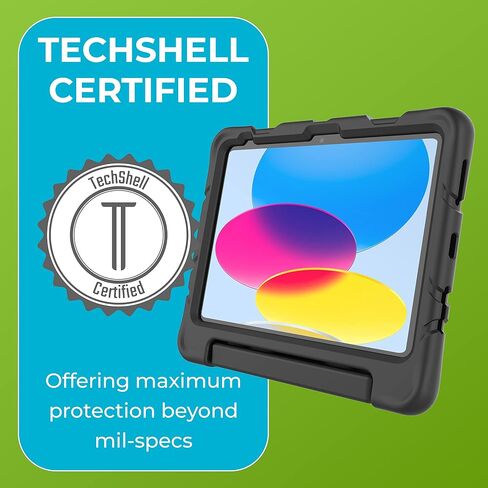 Gumdrop FoamTech Case Fits Apple iPad 9th | 8th | 7th Gen (10.2-inch) Designed for K-12 Students Teachers and Classrooms – Drop Tested Rugged Shockproof Bumpers for Reliable Device Protection – Black in Saudi Arabia