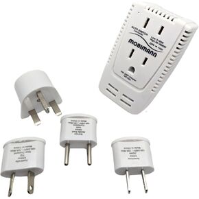 220V to 110V Converter, 2000W Step Down Voltage Converter, 0-2000W Wide Range for Devices from Trimmer to Dryer Straightener Curling Iron.UK,EU,AU,US Travel Adapter for Laptops,Tablets,Phones