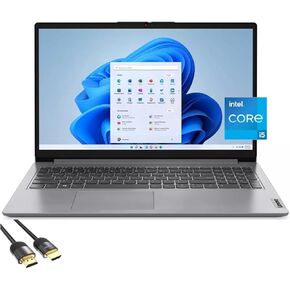 Lenovo IdeaPad 15.6" FHD Slim and Light Laptop, 12th Gen Intel 10-Core i5-1235U, 16GB RAM, 1TB PCIe SSD, USB-C, HDMI, WiFi 6, KeyPad, Webcam, SD Card Reader, PDG HDMI Cable, Cloud Grey, Win 11