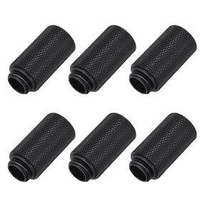 MECCANIXITY Male to Female Extender Fitting G1/4 x 35mm for Water Cooling System Black 6pcs