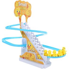 Piggy Climbing Toy, Cute Animal Climbing Stair Toy with Music and Light, Funny Roller Coaster Slide Track Toy Early Educational Toys Gifts for Kids Toddler (Pig)…