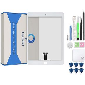 iPad Air 3 Screen Replacement,FixCracked iPad air 3 Digitizer Glass,Only for Professional Person,Not Include LCD, PreInstalled Adhesive with Tools kit(A2152,A2123,A2153,A2154)-White