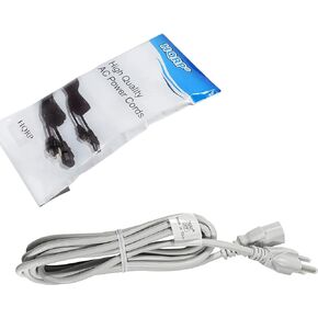 HQRP 10ft AC Power Cord Compatible with ION Block Rocker, Block Party & Live, Job Rocker, Pathfinder Explorer Bluetooth Portable Speaker System Cable Block Rocker iPA76C iPA76A iPA76S IPA23, UL Listed