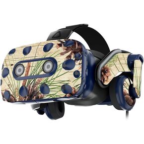 MightySkins Skin Compatible with HTC Vive Pro VR Headset - Pine Collage | Protective, Durable, and Unique Vinyl Decal wrap Cover | Easy to Apply, Remove, and Change Styles | Made in The USA