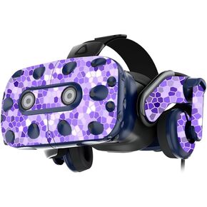 MightySkins Skin Compatible with HTC Vive Pro VR Headset - Stained Glass | Protective, Durable, and Unique Vinyl Decal wrap Cover | Easy to Apply, Remove, and Change Styles | Made in The USA