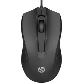 HP Wired Mouse 100 - Precise Optical Sensor with 1600 DPI - Easy USB Connection - Ambidextrous Design - 3 Button Control & Built-in Scrolling - Multi-OS Compatible (6VY96AA#ABL) in Saudi Arabia
