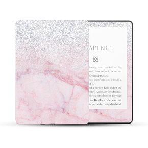 MightySkins Glossy Glitter Skin Compatible with Amazon Kindle Paperwhite 5 6.8-inch 11th Gen (2021) Full Wrap - Girly Marble Dazzle | High-Gloss Glitter Finish | Easy to Apply | Made in The USA
