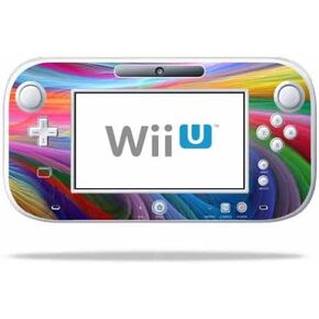 MightySkins Skin Compatible with Nintendo Wii U Gamepad Controller wrap Sticker Skins Rainbow Waves