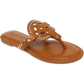 Pierre Dumas Women's Limit-24 Vegan Flip Flop Thong Slide Flat Sandal