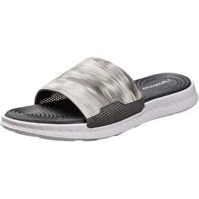 Harssidanzar Womens Slide Sandal Soft Cushion Sport Sandals Open Toe Summer Slippers Slip on Indoor Outdoor HL205US