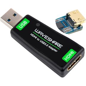 4K HDMI Video Capture Card, HDMI to USB Converter Adapter Driver-Free, USB3.0 Full HD 1080P for Gaming/Streaming/Cameras, Support Windows, Linux, Android