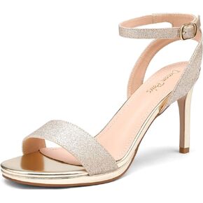 DREAM PAIRS Women’s High Stiletto Open Toe Ankle Strap Heels Dress Pump Heel Sandals