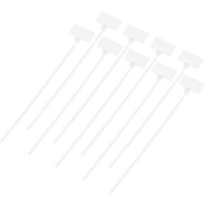 MECCANIXITY 250pcs Marker Cable Zip Ties, 4 Inch Self-Locking Nylon Labels Zip Tie Wraps, Wire Tags Ties Straps for Indoor and Outdoor, 3/32",Green