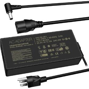 240W Zephyrus Charger ADP-240EB B Fit for ASUS ROG Zephyrus G14 G15 G16 M16, ROG Strix Scar G15 G17 15 17, ROG Flow X16 GV601 Gaming Laptop AC Adapter Power Supply Cord
