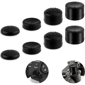8pcs Thumb Grip Caps for Playstation Portal, Silicone Joystick Covers Controller Thumb Stick Caps Compatible with PS5 PS4 Xbox One Xbox Series X/S Nintendo Switch Pro Joysticks